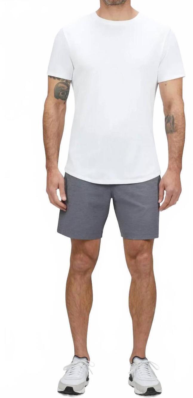 NEW CUTS men's coz short in heather charcoal